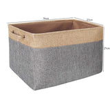 Cotton Linen Folding Storage Basket Kitchen Essentials
