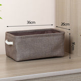 Cotton Linen Folding Storage Basket Kitchen Essentials