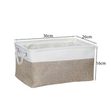 Cotton Linen Folding Storage Basket Kitchen Essentials