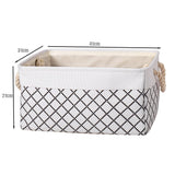 Cotton Linen Folding Storage Basket Kitchen Essentials