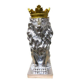 Crowned Lion Sculpture Statue, Figurine Kitchen Essentials