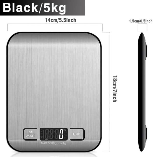 Digital Kitchen Scale, LCD Display Kitchen Essentials