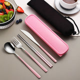 Dinnerware Set Flatware Stainless Steel Portable Cutlery Sets Kitchen Essentials
