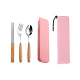 Dinnerware Set Flatware Stainless Steel Portable Cutlery Sets Kitchen Essentials