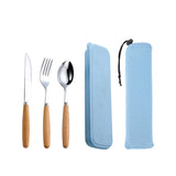 Dinnerware Set Flatware Stainless Steel Portable Cutlery Sets Kitchen Essentials