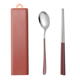 Dinnerware Set Flatware Stainless Steel Portable Cutlery Sets Kitchen Essentials