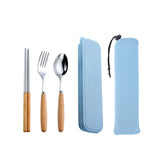 Dinnerware Set Flatware Stainless Steel Portable Cutlery Sets Kitchen Essentials