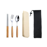 Dinnerware Set Flatware Stainless Steel Portable Cutlery Sets Kitchen Essentials