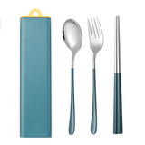 Dinnerware Set Flatware Stainless Steel Portable Cutlery Sets Kitchen Essentials