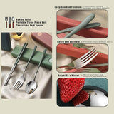 Dinnerware Set Flatware Stainless Steel Portable Cutlery Sets Kitchen Essentials