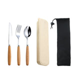 Dinnerware Set Flatware Stainless Steel Portable Cutlery Sets Kitchen Essentials