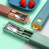Dinnerware Set Flatware Stainless Steel Portable Cutlery Sets Kitchen Essentials