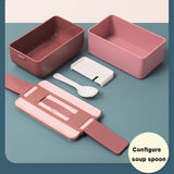Double-Layer Bento Box for Kids Kitchen Essentials
