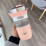 Double Stainless Steel Thermos Tea & Coffee Mug with Non-slip Case Kitchen Essentials