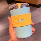 Double Stainless Steel Thermos Tea & Coffee Mug with Non-slip Case Kitchen Essentials
