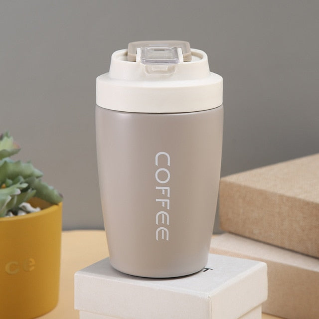 Double Stainless Steel Thermos Tea & Coffee Mug with Non-slip Case Kitchen Essentials