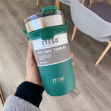 Double Stainless Steel Thermos Tea & Coffee Mug with Non-slip Case Kitchen Essentials