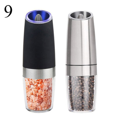 Electric Salt and Pepper Grinders Stainless Steel Kitchen Essentials