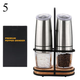 Electric Salt and Pepper Grinders Stainless Steel Kitchen Essentials