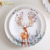 Elk Christmas Plate & Cup Cake Stand Kitchen Essentials