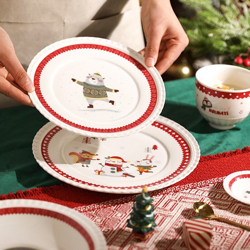 Exquisite Ceramic Christmas Tableware Kitchen Essentials