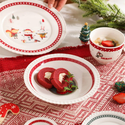 Exquisite Ceramic Christmas Tableware Kitchen Essentials