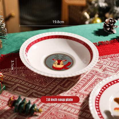 Exquisite Ceramic Christmas Tableware Kitchen Essentials