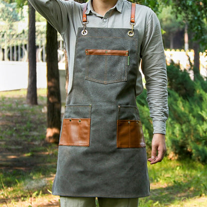 Fashion Canvas Unisex Kitchen Aprons Kitchen Essentials