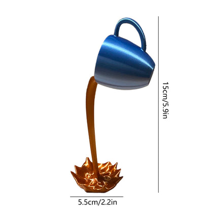 Floating Coffee Cup Art Sculpture Kitchen Essentials