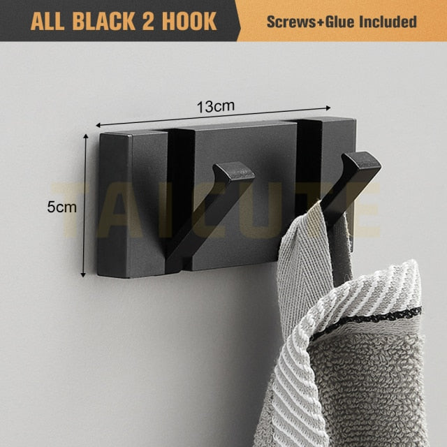 Folding Towel Hanger for Kitchen in Black and Gold Kitchen Essentials