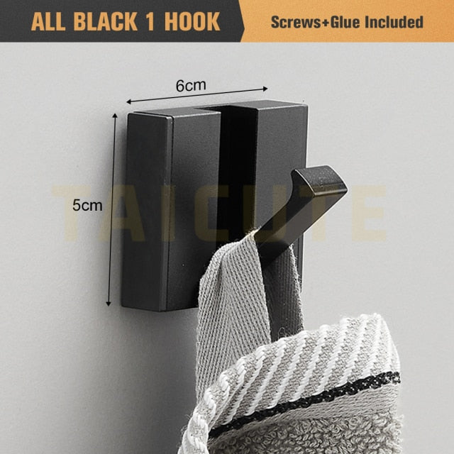 Folding Towel Hanger for Kitchen in Black and Gold Kitchen Essentials