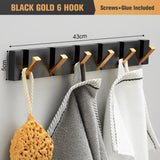 Folding Towel Hanger for Kitchen in Black and Gold Kitchen Essentials