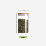 Glass Food Storage Jar With Bamboo Lid eprolo
