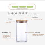 Glass Food Storage Jar With Bamboo Lid eprolo