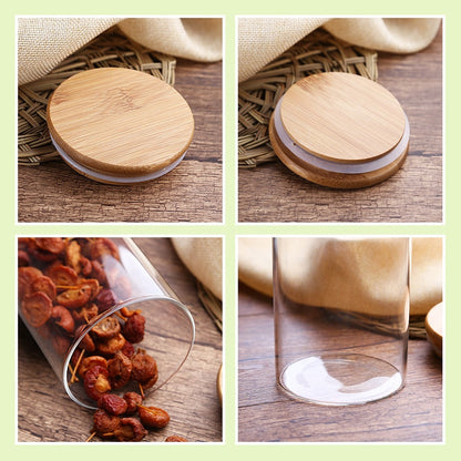 Glass Food Storage Jar With Bamboo Lid eprolo