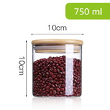 Glass Food Storage Jar With Bamboo Lid eprolo