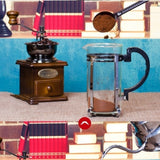 Vintage Wooden Hand Crank Coffee Grinder Kitchen Essentials