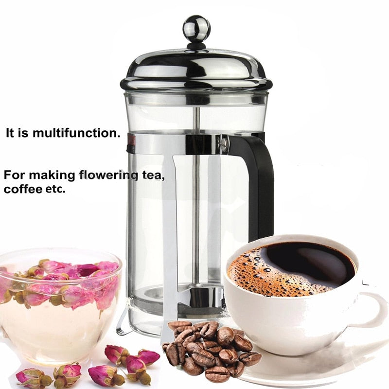 600ml Stainless Steel 210*150mm French Press Kitchen Essentials