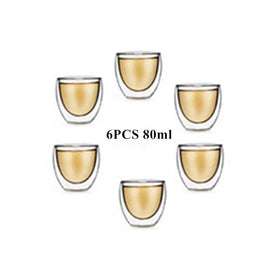 Handmade (Heat Resistant) Double Wall Glass Expresso Glass Kitchen Essentials