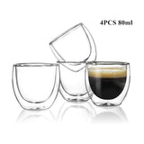 Handmade (Heat Resistant) Double Wall Glass Expresso Glass Kitchen Essentials