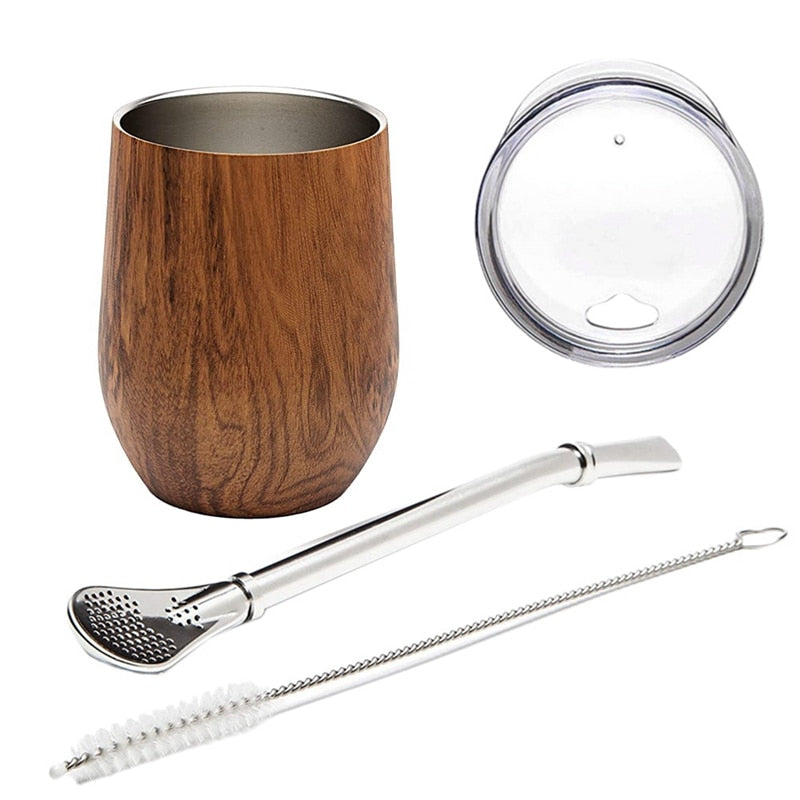 Yerba Mate Gourd Tea Cup Set Kitchen Essentials