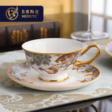High-Grade Bone China Tableware - Cups & Saucers Kitchen Essentials