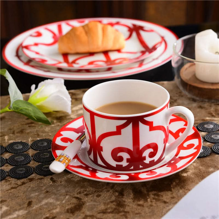 High-Grade Bone China Tableware - Cups & Saucers Kitchen Essentials