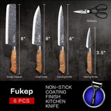 Kitchen Knives Set - Six Piece Set Kitchen Essentials