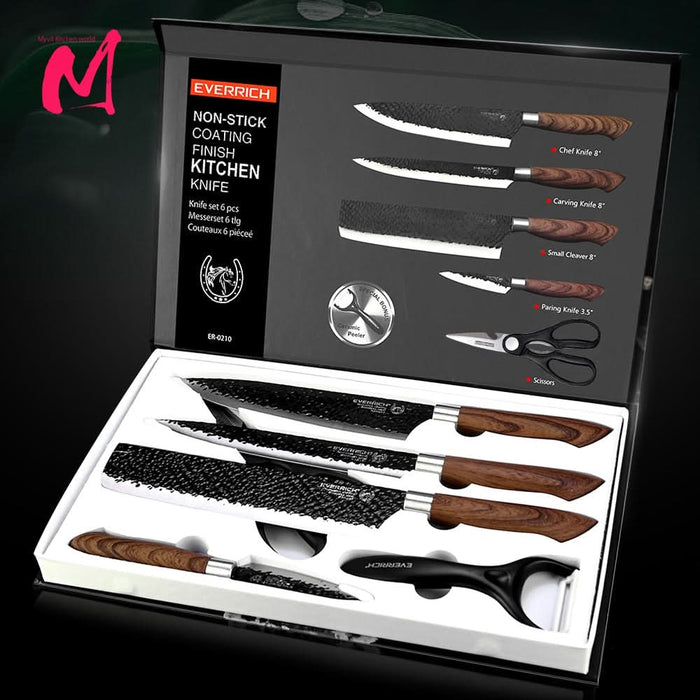 Kitchen Knives Set - Six Piece Set Kitchen Essentials