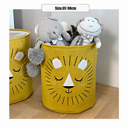 Large Cartoon Animal Folding Laundry Basket Kitchen Essentials