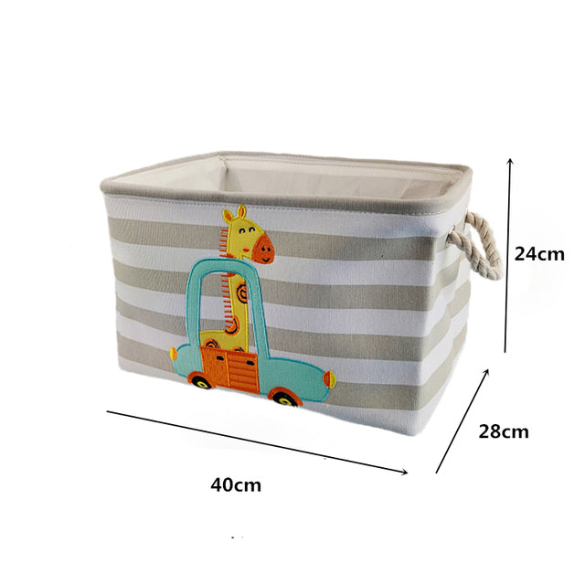 Large Cartoon Animal Folding Laundry Basket Kitchen Essentials