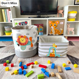 Large Cartoon Animal Folding Laundry Basket Kitchen Essentials