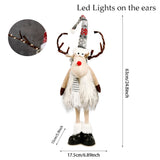 Large Standing Christmas Elk (with Lights) & Xmas Reindeer Doll Kitchen Essentials