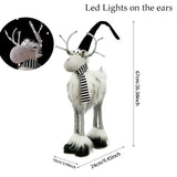 Large Standing Christmas Elk (with Lights) & Xmas Reindeer Doll Kitchen Essentials